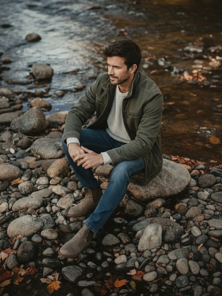 Valmont Vintage Olive Green Field Jacket