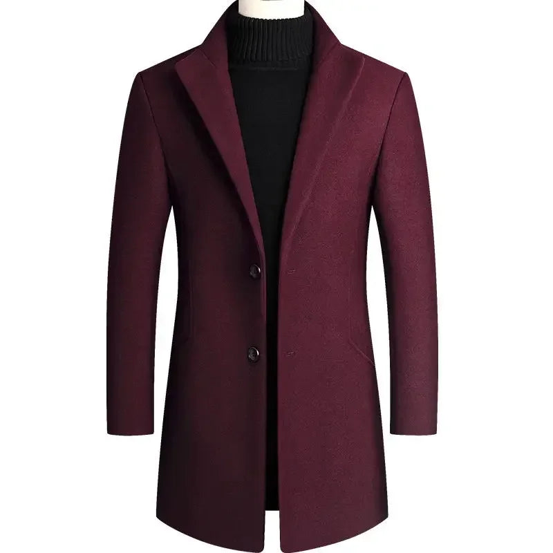 Lervaine® | Cashmere Wool Men's Trench Coat