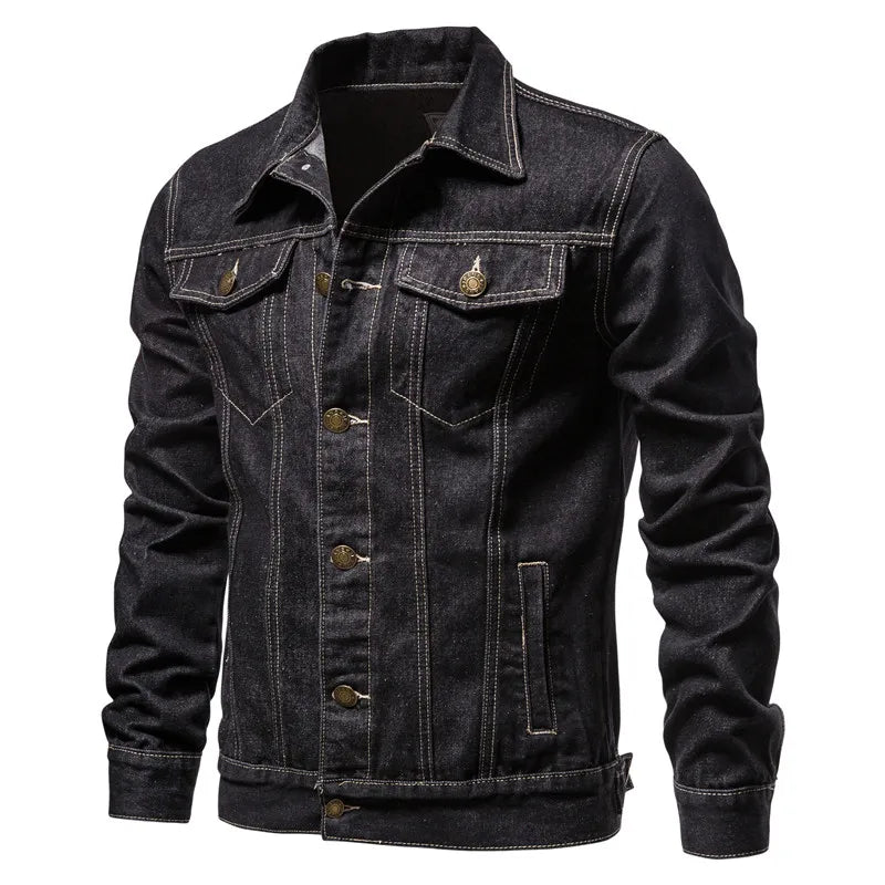 Lervaine® | Denim Motorcycle Jacket