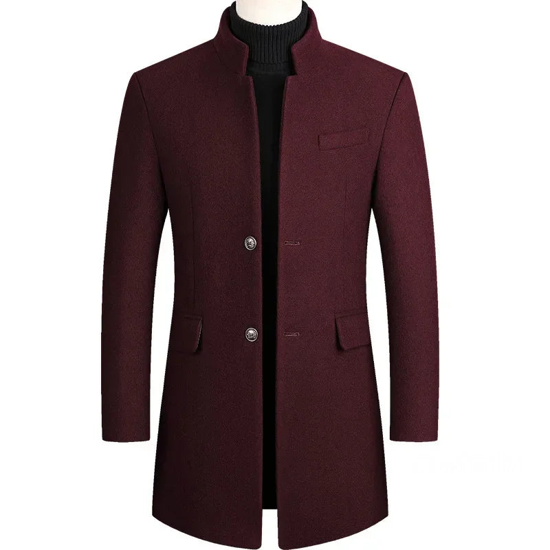 Lervaine® | Cashmere Wool Men's Trench Coat