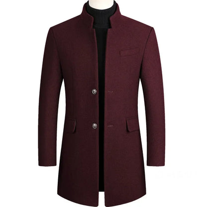 Lervaine® | Cashmere Wool Men's Trench Coat