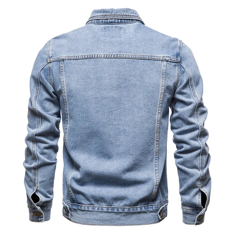 Lervaine® | Denim Motorcycle Jacket