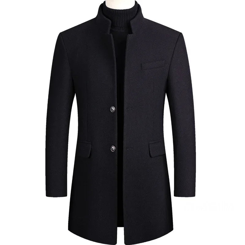 Lervaine® | Cashmere Wool Men's Trench Coat