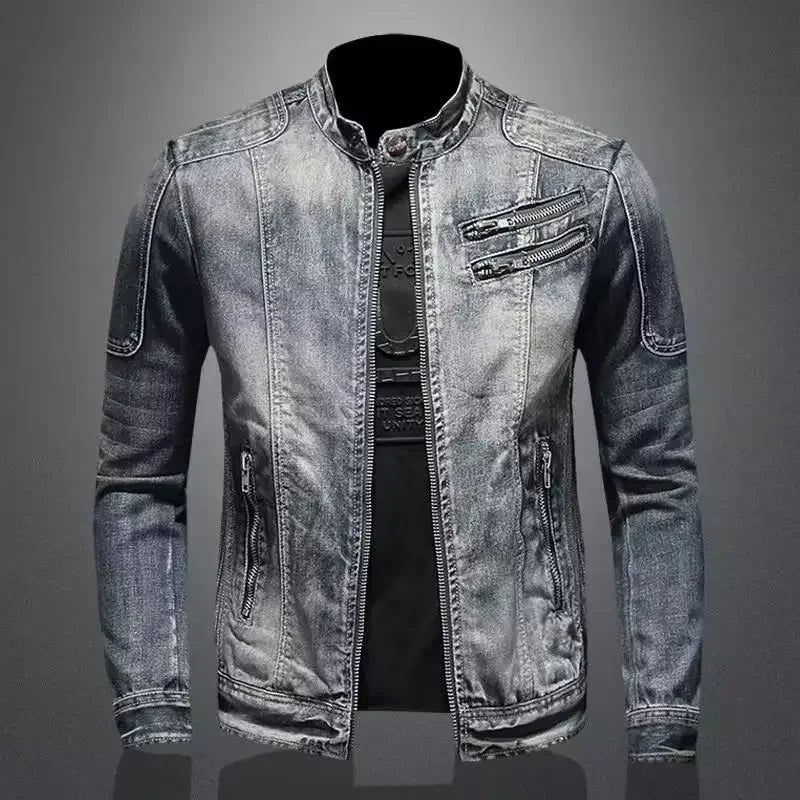 Lervaine® | Motorcycle Denim Jacket