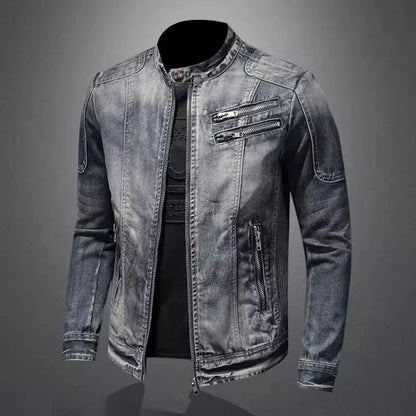 Lervaine® | Motorcycle Denim Jacket
