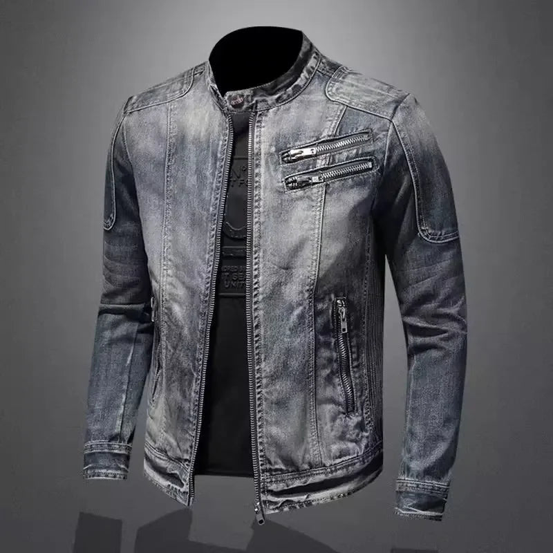Lervaine® | Motorcycle Denim Jacket