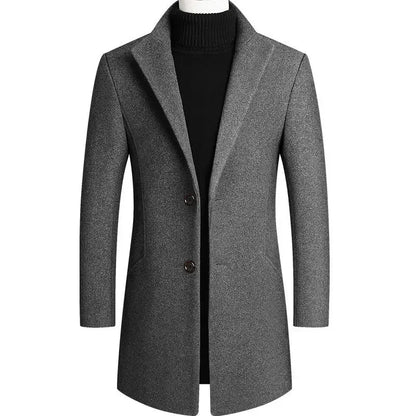 Lervaine® | Cashmere Wool Men's Trench Coat