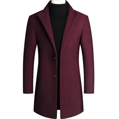 Lervaine® | Cashmere Wool Men's Trench Coat