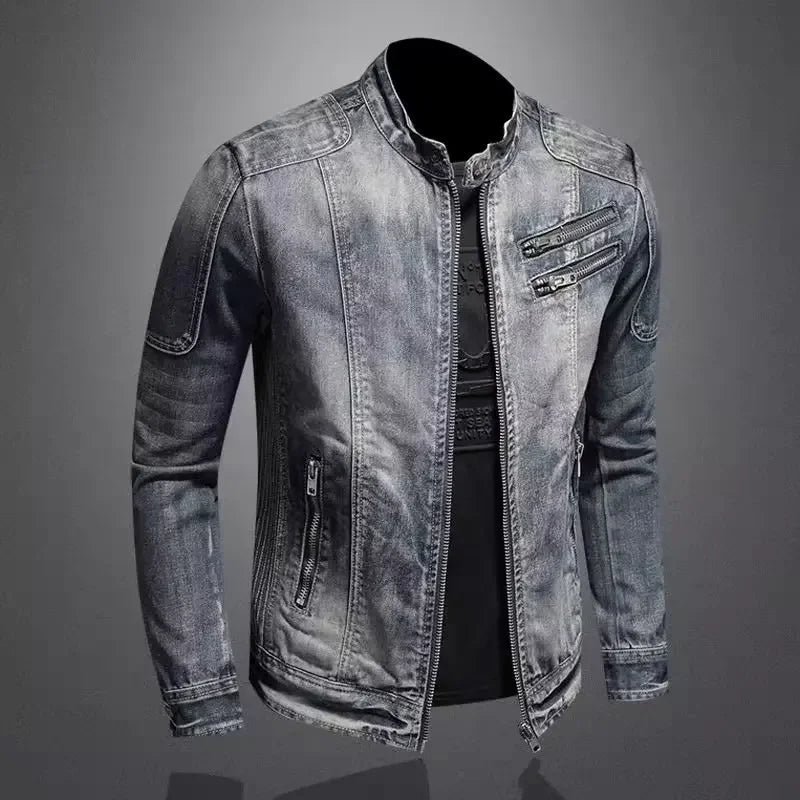 Lervaine® | Motorcycle Denim Jacket