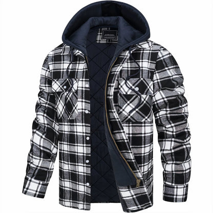 Lervaine® | Checked Zip Jacket