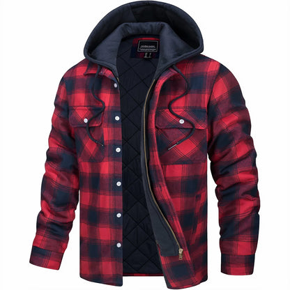 Lervaine® | Checked Zip Jacket