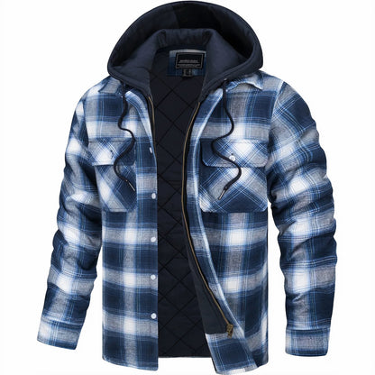Lervaine® | Checked Zip Jacket