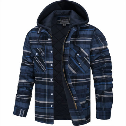 Lervaine® | Checked Zip Jacket