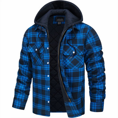 Lervaine® | Checked Zip Jacket